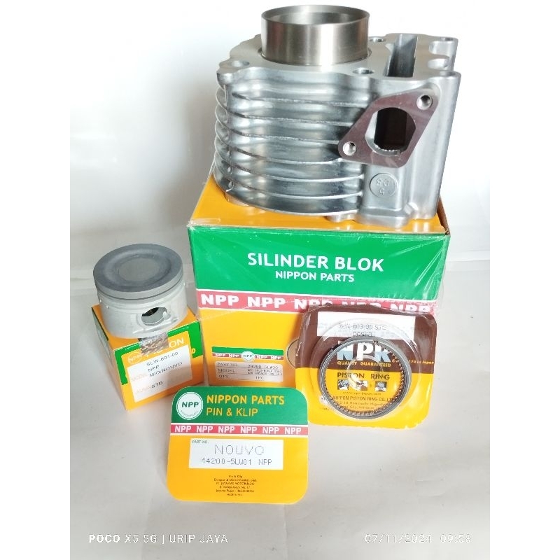 Cylinder blok assy + Piston kit 5LW Mio 2003 - 2005 / Nuovo 2002 / Mio Soul 2007 NPP Blok seher set 