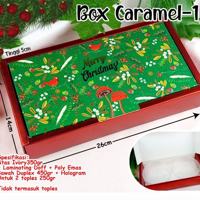 

BOX CARAMEL NATAL / DUS / KOTAK KUE