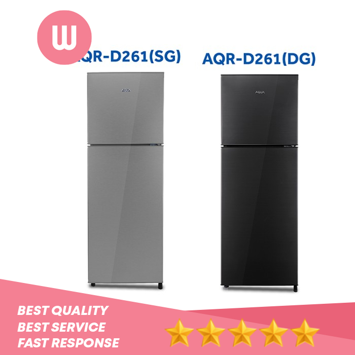 KULKAS AQUA JAPAN AQRD 261 LEMARI ES 2 PINTU AQRD261 LOW WATT