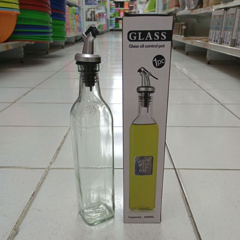 Oil Pot Dispenser x832 / Botol Minyak Kaca 500ml / Glass Oil Control Pot