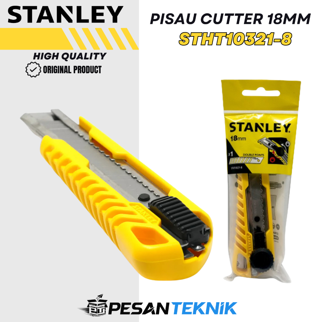 

Pisau Cutter Basic Snap-Off Knife 18MM STANLEY STHT10321-8