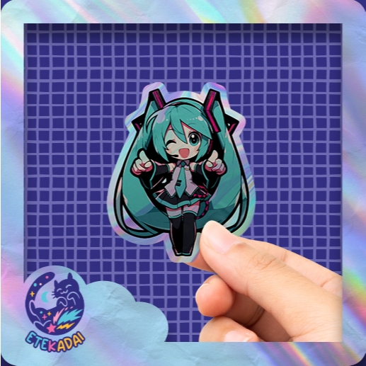

Stiker Hologram Anime Vocaloid - Hatsune Miku