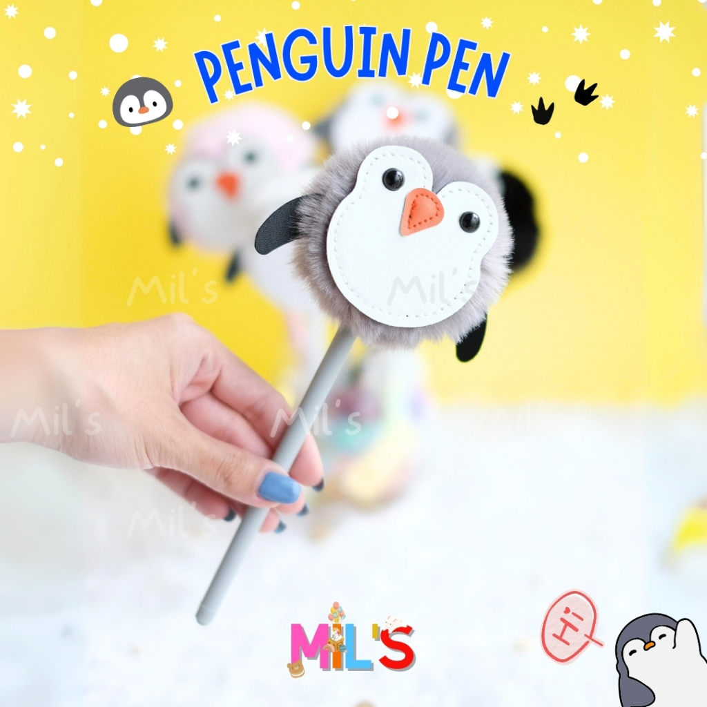 

[ CUTE MIL'S ] BOLPEN ALAT TULIS SOFT FURRY PENGUIN PEN BOLPOIN BOLPEN BULU BUNNY PENSIL PEN PENGUIN ALAT TULIS LUCU