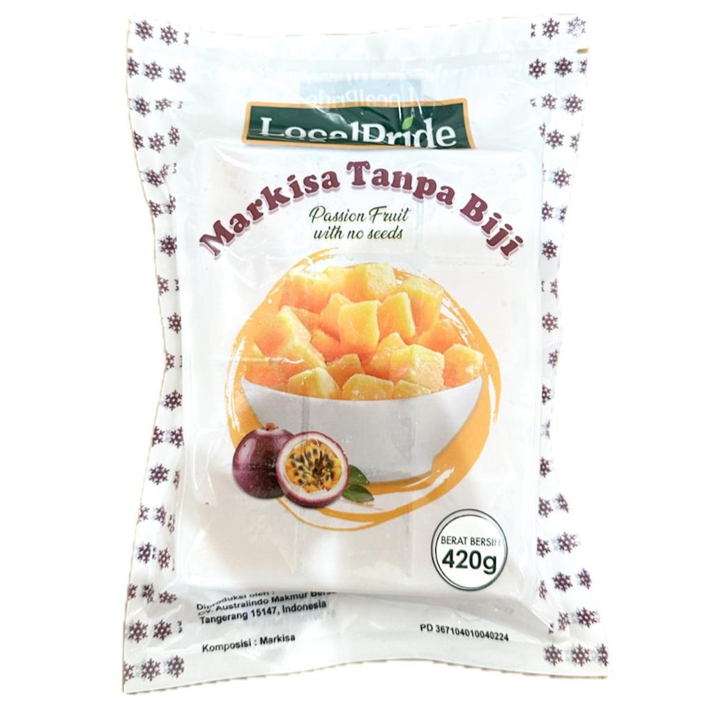 

Frozen Local Pride Passion Fruit Without Seeds/Markisa Tanpa Biji 420g