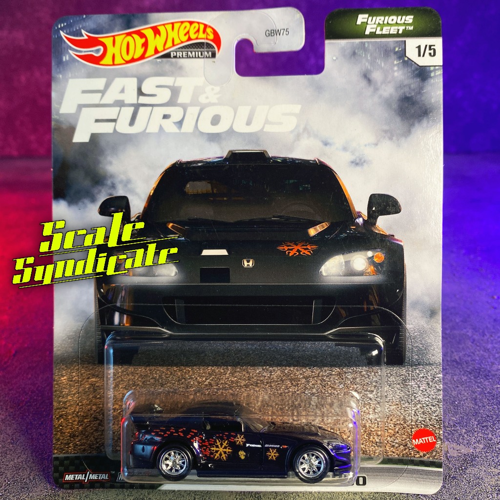 HOT WHEELS PREMIUM HONDA S2000 BLACK ( FAST AND FURIOUS - FURIOUS FLEET EDITION ) Not SUKI GR Supra 