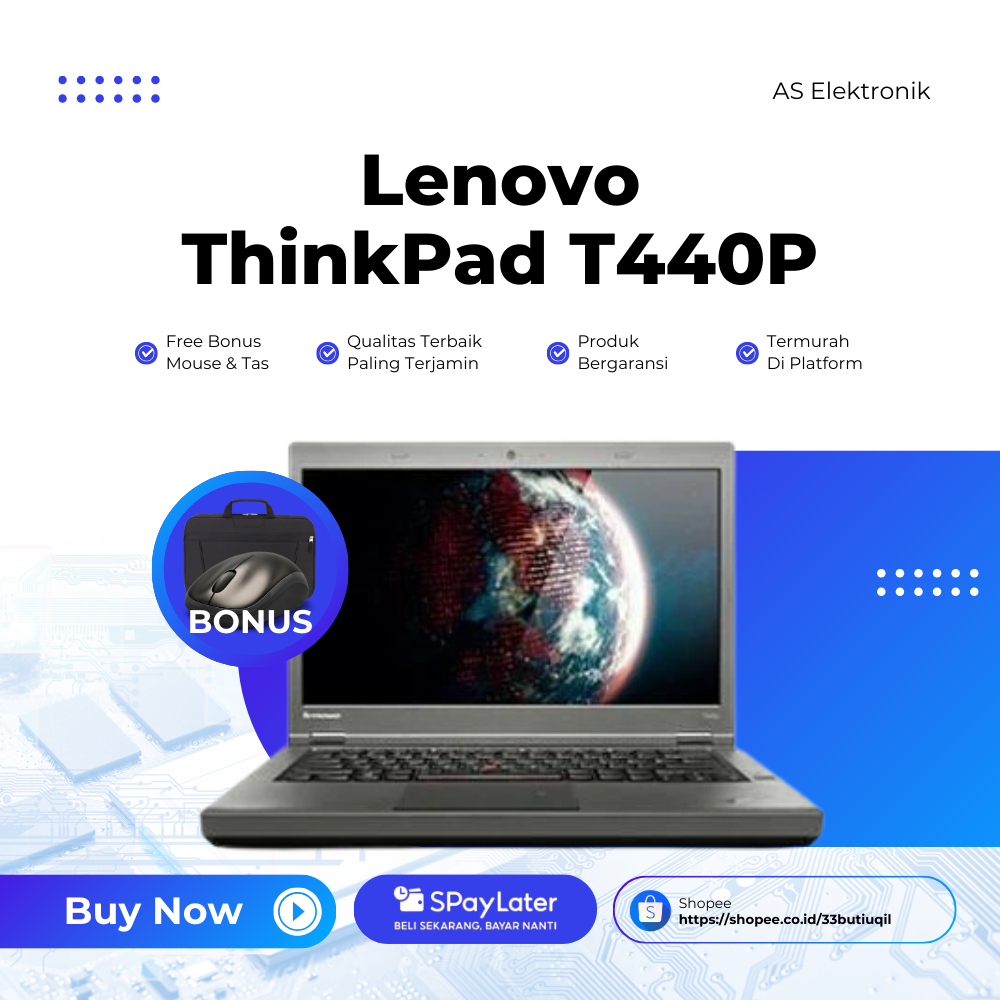 SALE LAPTOP LENOVO THINKPAD T440P // CORE I5 // RAM 8GB - 1TB