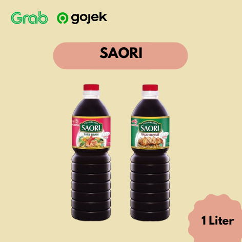 

Saori Sauri Saus Teriyaki / Saus Tiram 1 Liter