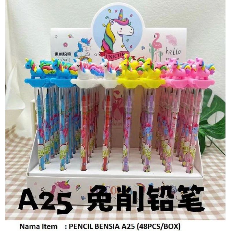 

PENSIL/PENSIL BENSIA/PENSIL SAMBUNG SUSUN/PENSIL KARAKTER/PENSIL LUCU