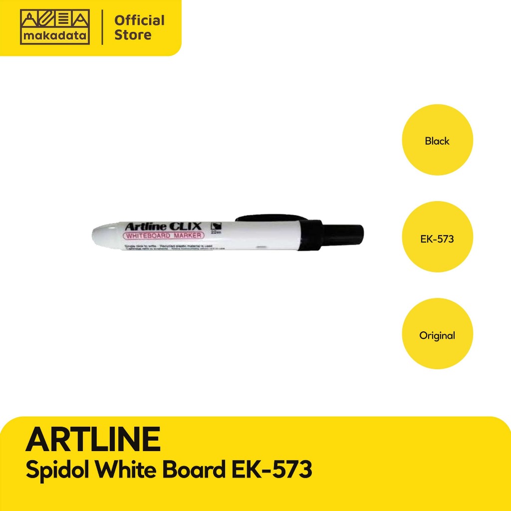 

SPIDOL PAPAN TULIS WHITEBOARD ARTLINE EK-573 CETREK BLACK (1PCS) MURAH