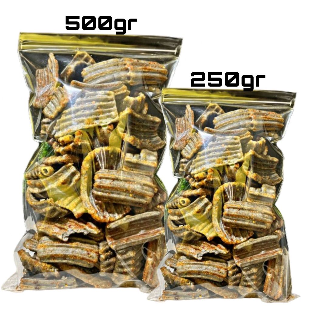 

Kerupuk seblak asbes super bantat pedas gurih 500gr dan 250gr