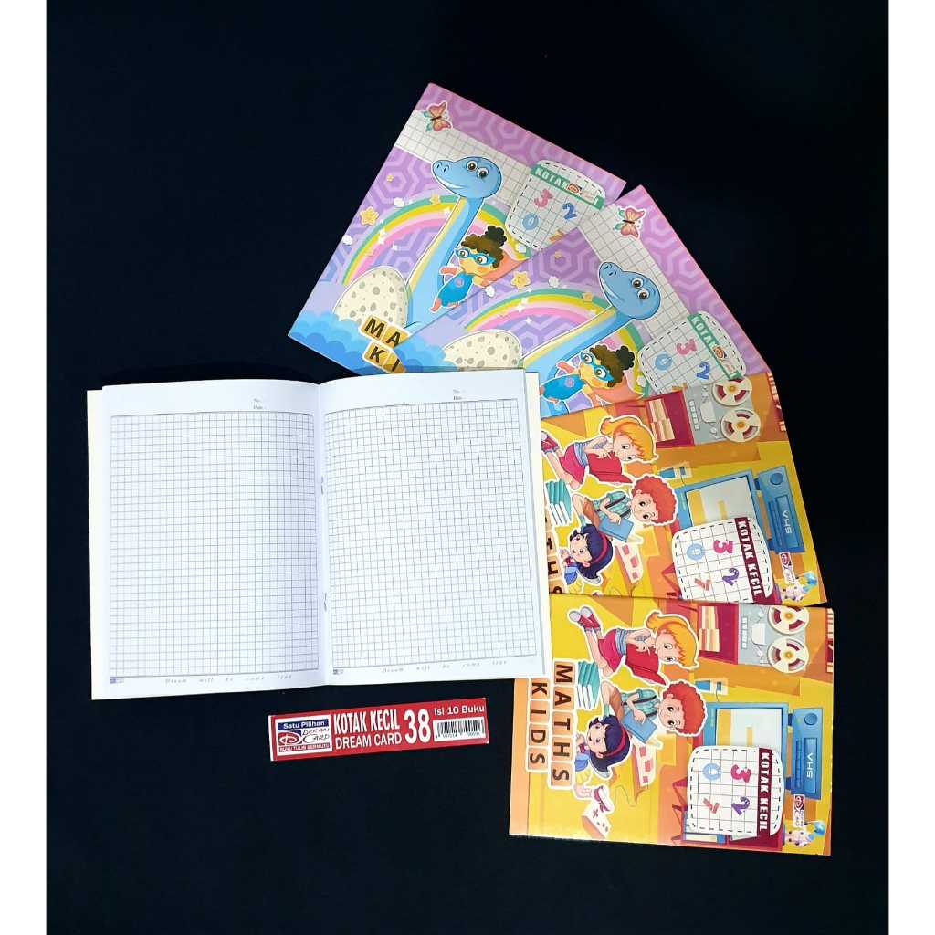

Buku Tulis kotak-kotak matematika 38 lembar buku setrimin dream card