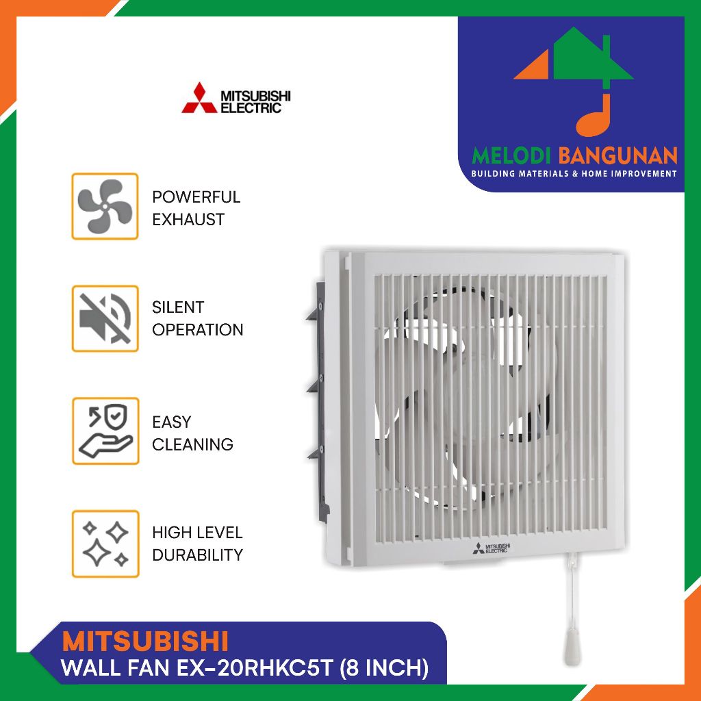 Mitsubishi - Kipas Ventilasi + Exhaust Fan + Hexos Ex 20Rhkc5T + Ex20Rhkc5T