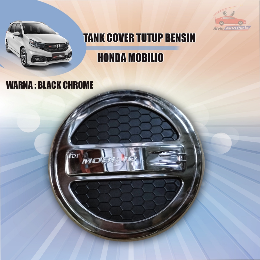 TANK COVER MOBILIO / TUTUP BENSIN MOBILIO BLACK CHROME / ACCESSORIES HONDA MOBILIO