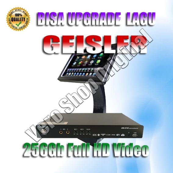 Mesin Geisler Player Untuk Upgrade Lagu 256Gb Isi 1.400 Mp4 Karaoke Mandarin Terbaru 2024