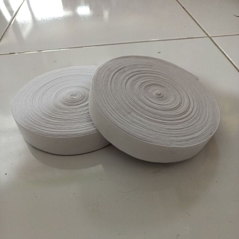 Karet elastis/Ruber Elastis/ Karet celana/karet pinggang kualitas 1/elastis 2,5cm