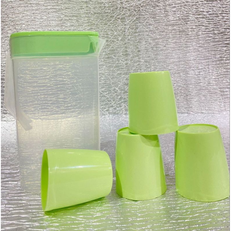 ( DAS ) TEKO BERANAK 5IN1 TEKO PLASTIK  1 SET TEKO 4 GELAS