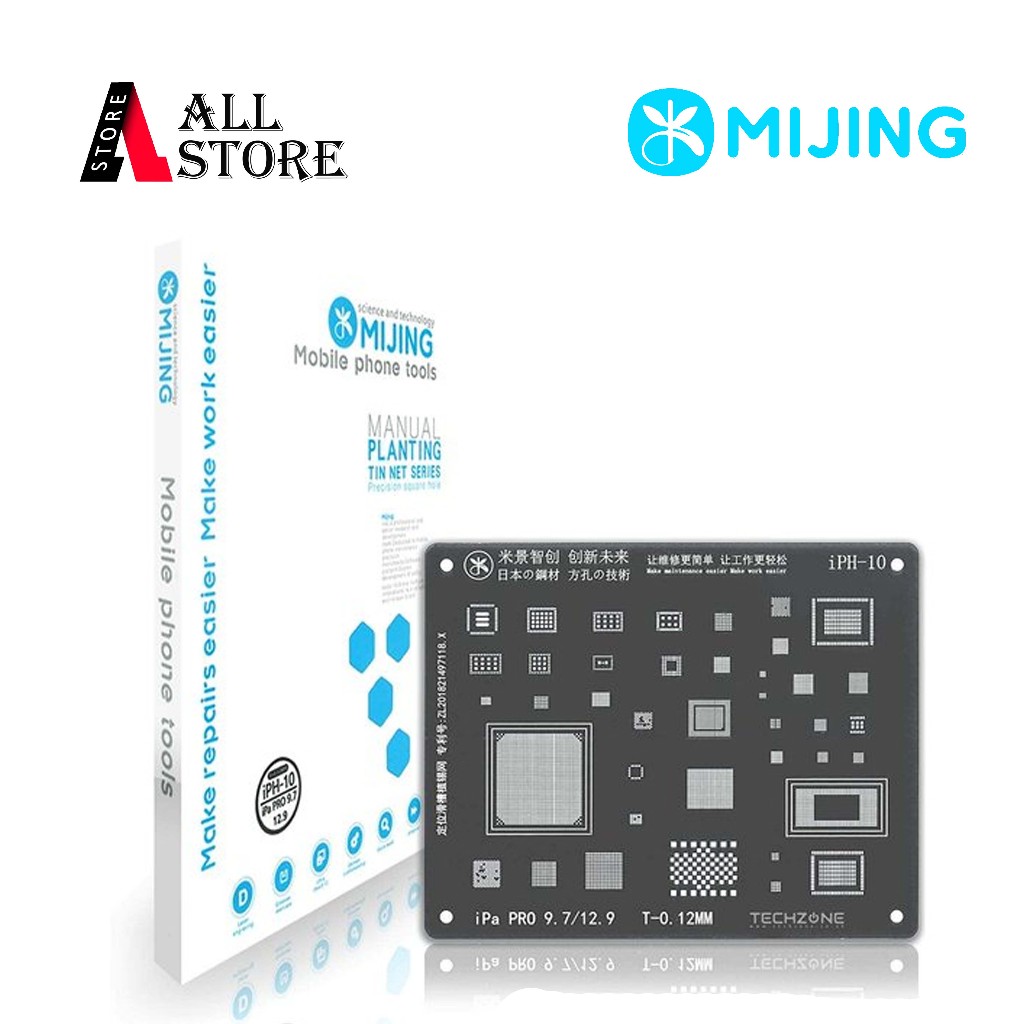 CETAKAN IC MIJING IPH-10 FOR IPAPRO 9.7/12.9 0.12MM LUBANG KOTAK