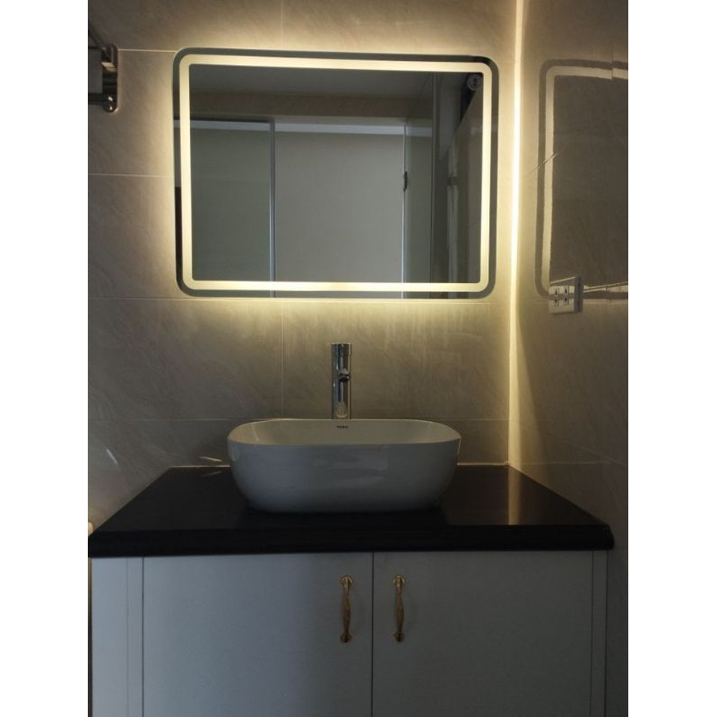 Kaca Cermin Lampu Led Kamar Mandi Wastafel