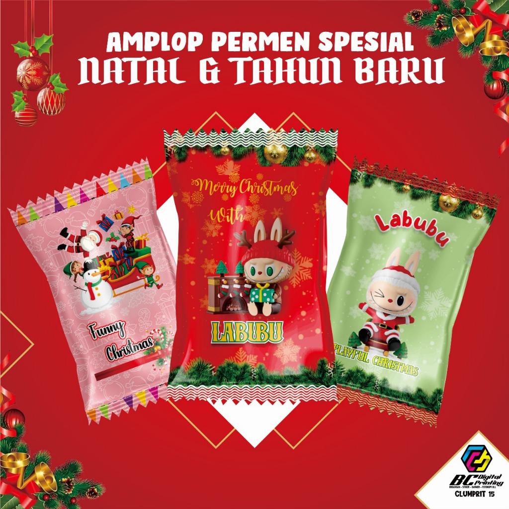 

Amplop Natal Permen Labubu Viral Lucu dan Unik isi 5pcs | Amplop Labubu | Boneka Labubu