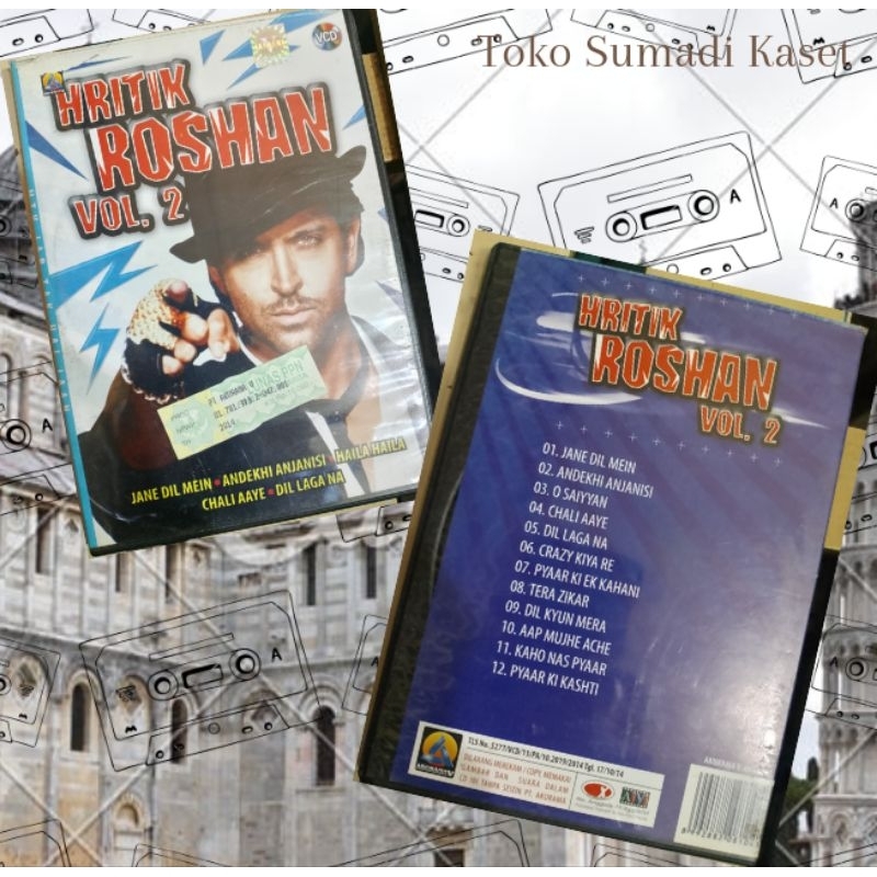 VCD the best of Hrithik Roshan vol 2 produksi akurama record