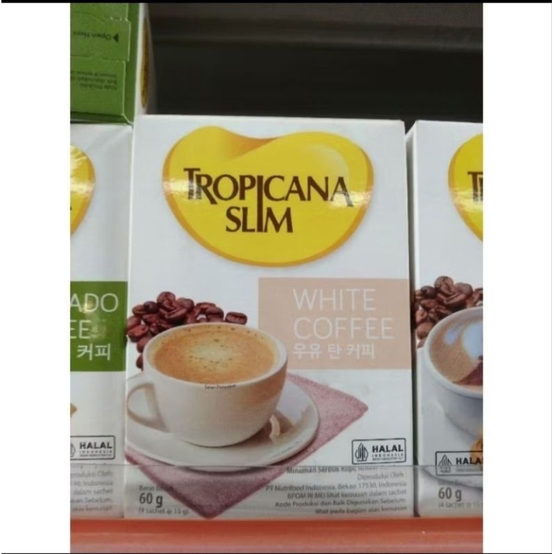

Tropicana slim white cofee 4x15gr