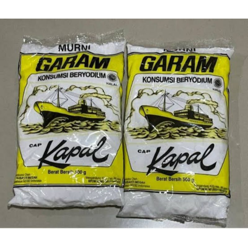 

Garam Cap Kapal Beryodium/Garam Meja/Garam Halus/Garam Dapur 500 gr