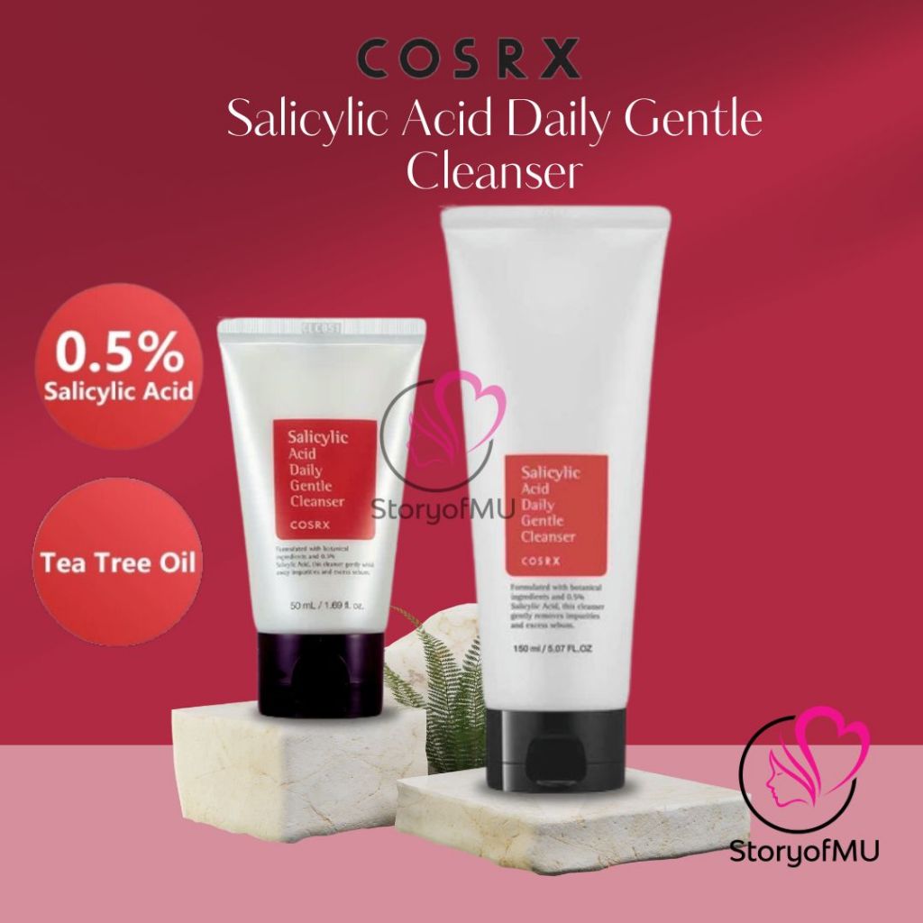 [BPOM] COSRX Salicylic Acid Daily Gentle Cleanser 50ml 150ml - Sabun Cuci Muka Wajah