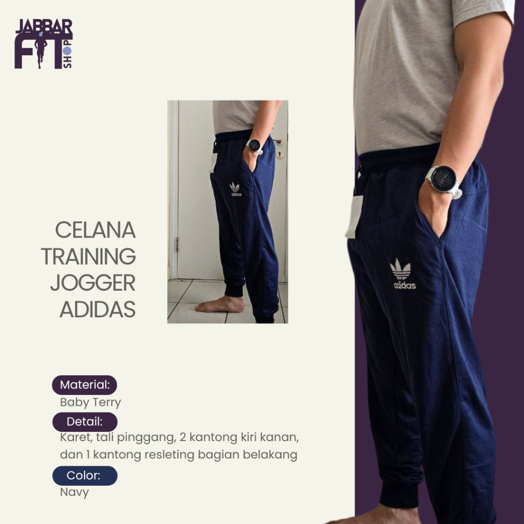 Celana Training Jogger Adidas Unisex Celana Olahraga Pria Wanita