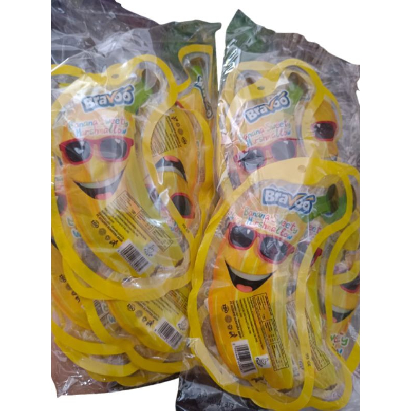 

BRAVOO banana sweet marshmallow12grisi 10 pcs