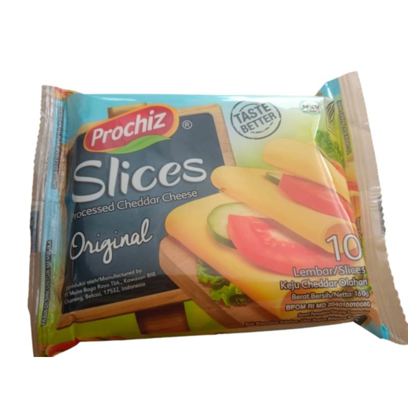 

Keju oles prochiz spready Processed cheddar cheese taste bettero original Lembar slices 160g