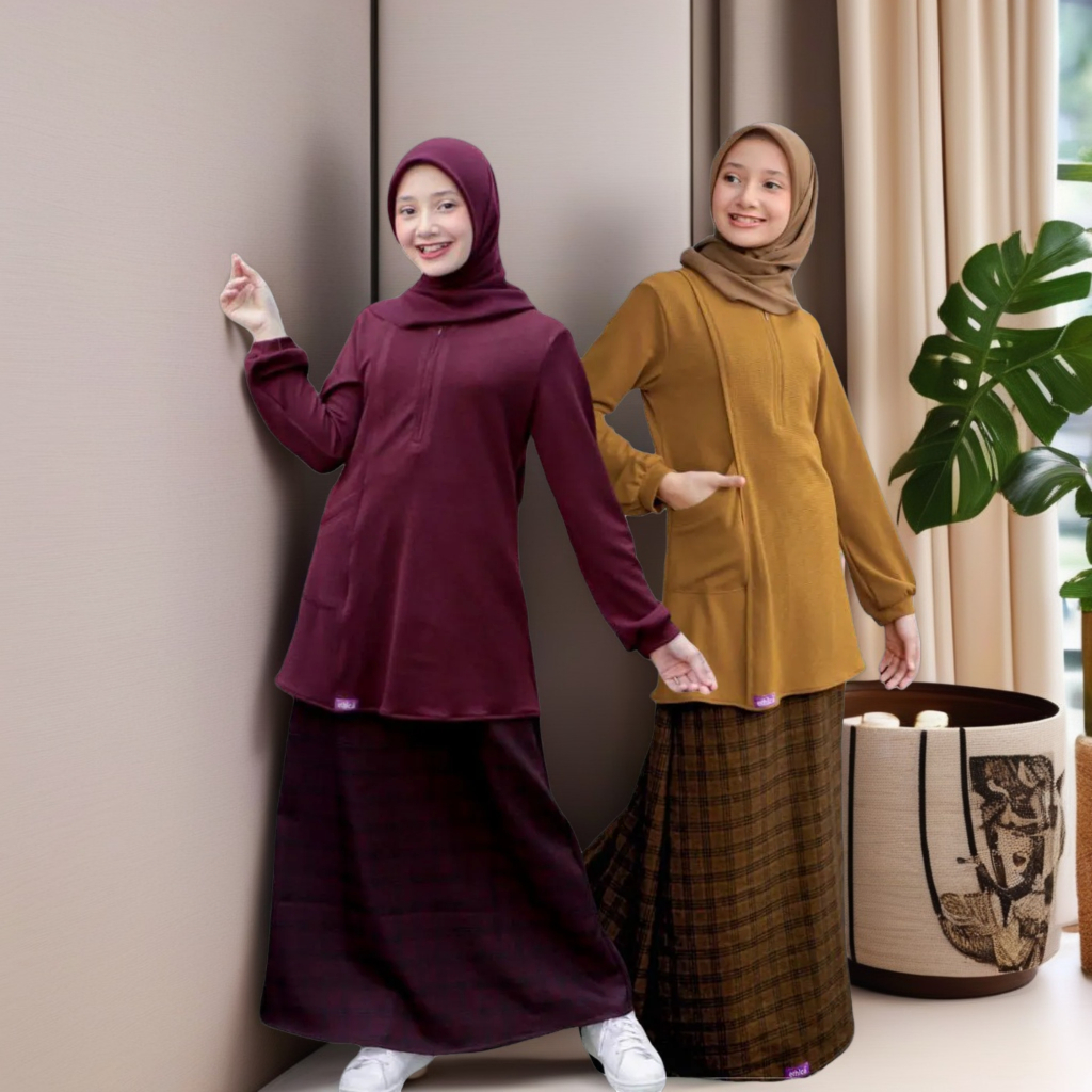 Baju Stelan Remaja Anak ABG Set Rok & Blus ETHICA KIYOMI 06 / Setelan Anak Perempuan Remaja Teen