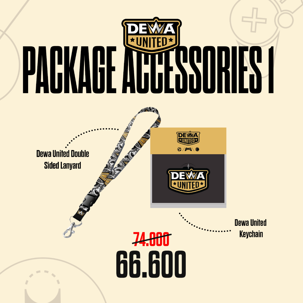 

Package 1 Accessories Dewa United - Lanyard & Keychain