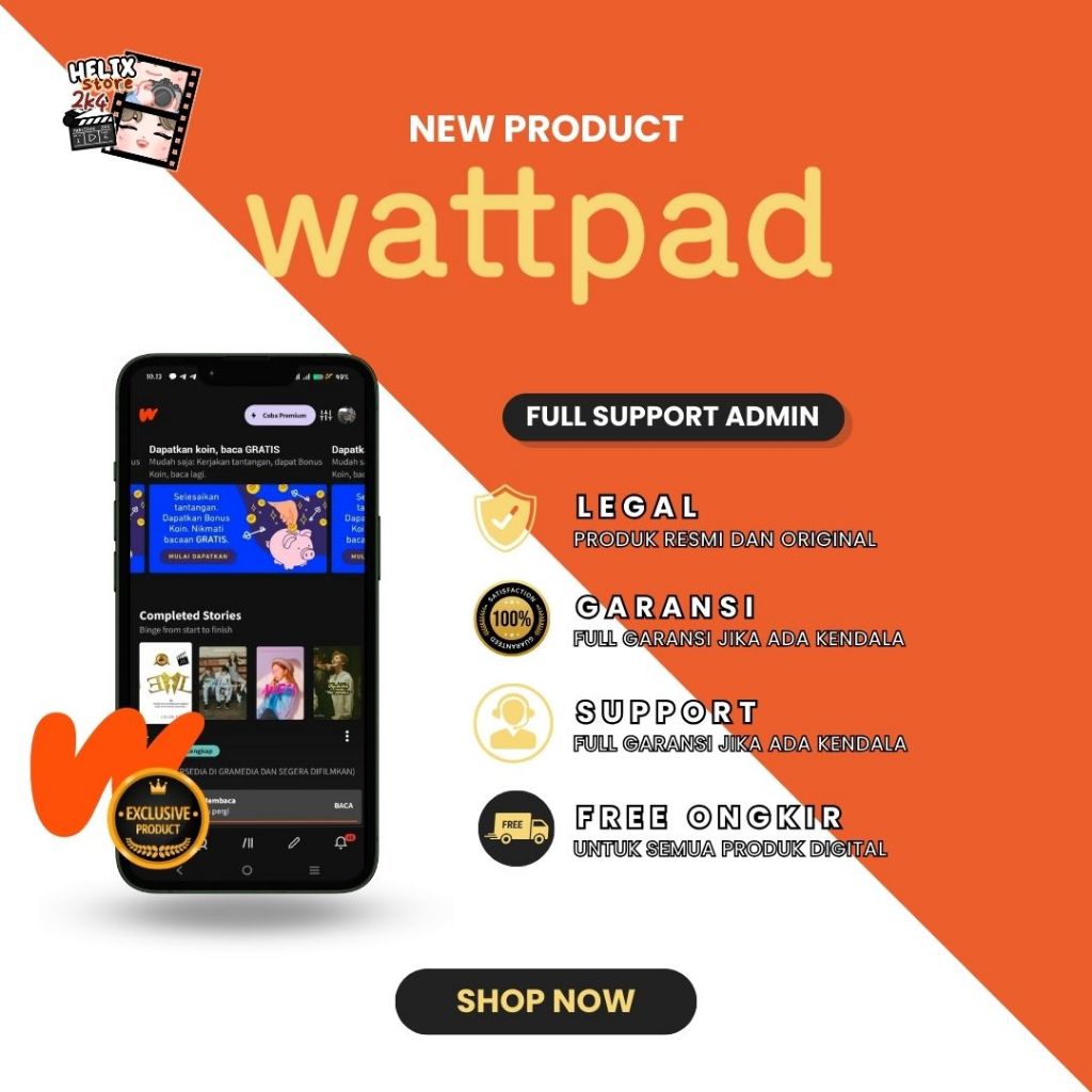 WATTPAD PREMIUM SUPPORT ALL DEVICES (IOS-ANDRO-DLL)