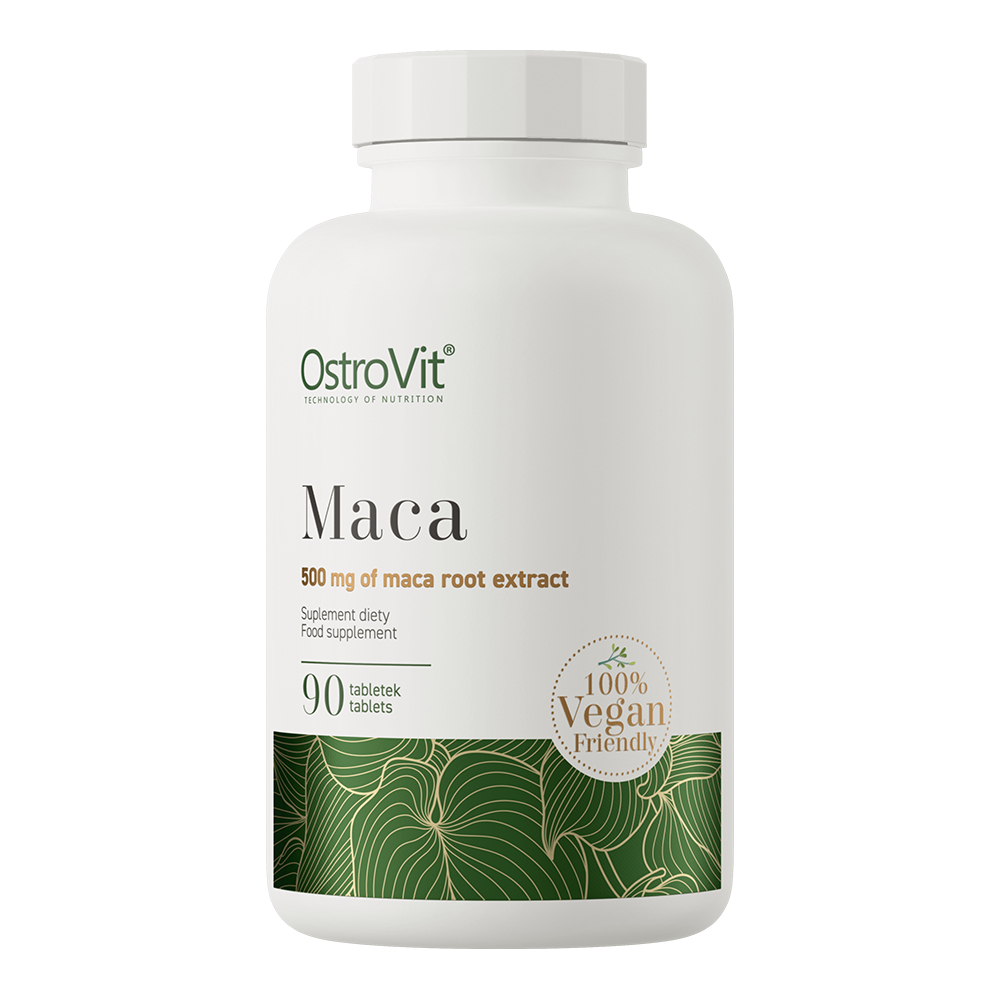 OstroVit Maca Root Extract VEGE 90 Tablet Ekstrak Akar Maca Suplemen Vitamin Obat Keseburan Pria Lib