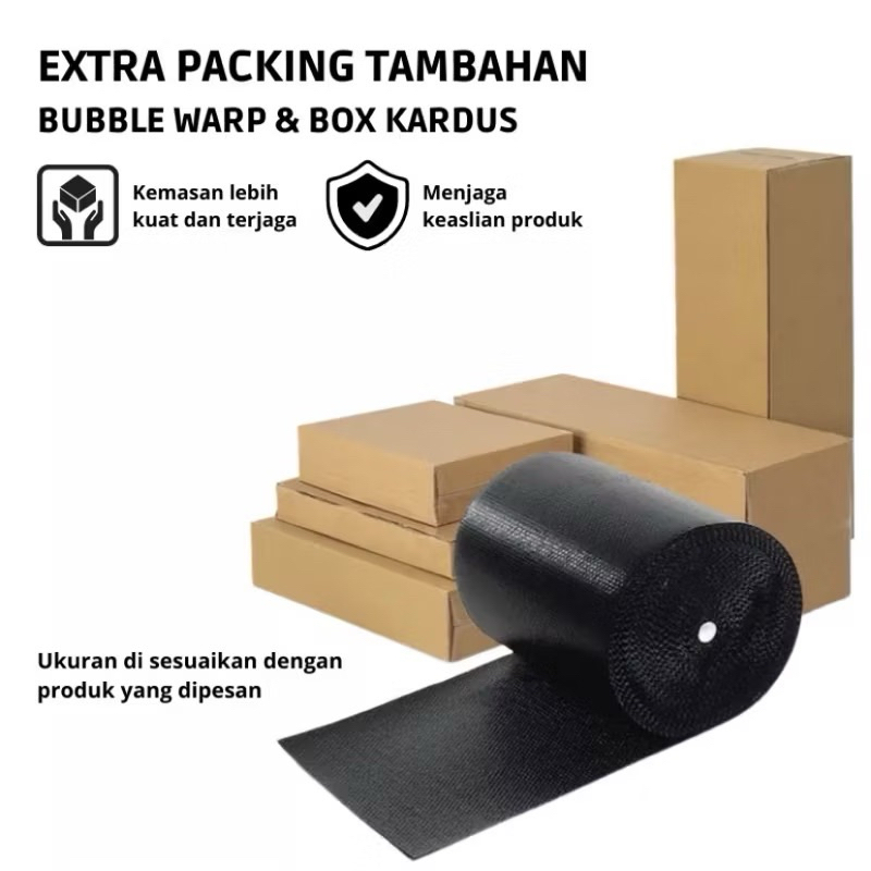 

Extra Packing Tambahan Bubble Warp & Box Kardus