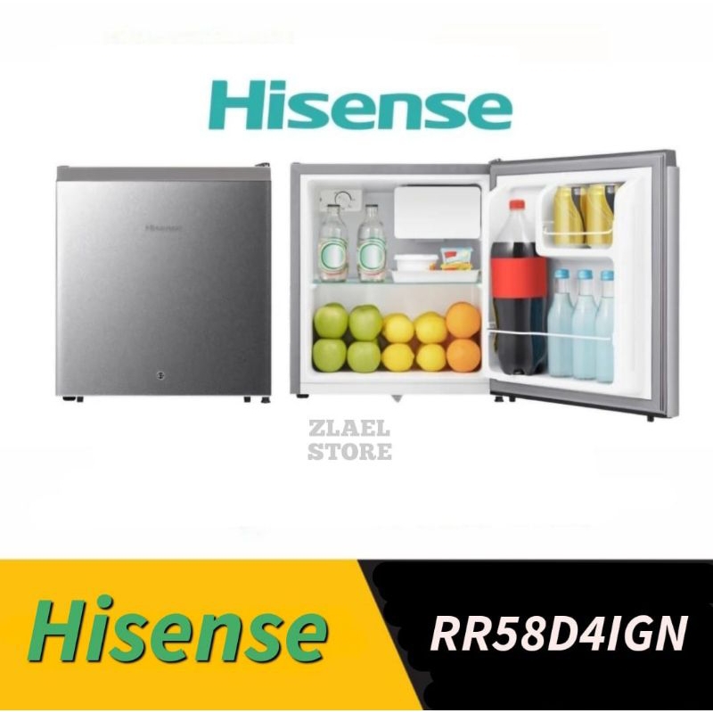 Kulkas Portable HISENSE RR58D4IGN Kulkas 1 pintu kecil Hisense RR58 kulkas mini