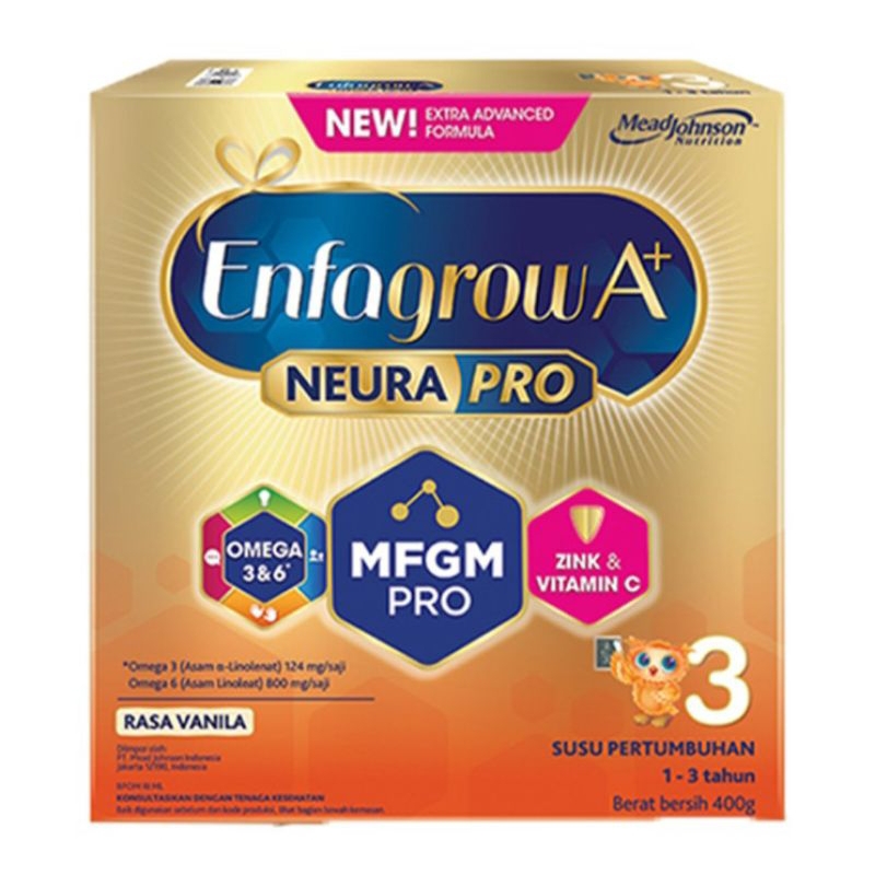 

Enfagrow A+ 3 Susu Bubuk Pertumbuhan Anak 1-3 Tahun Vanila 400 g
