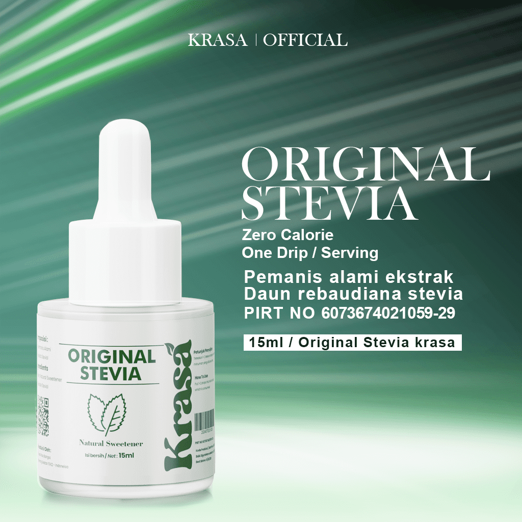 

KRASA STEVIA PEMANIS ORIGINAL 0 KALORI - 15ML