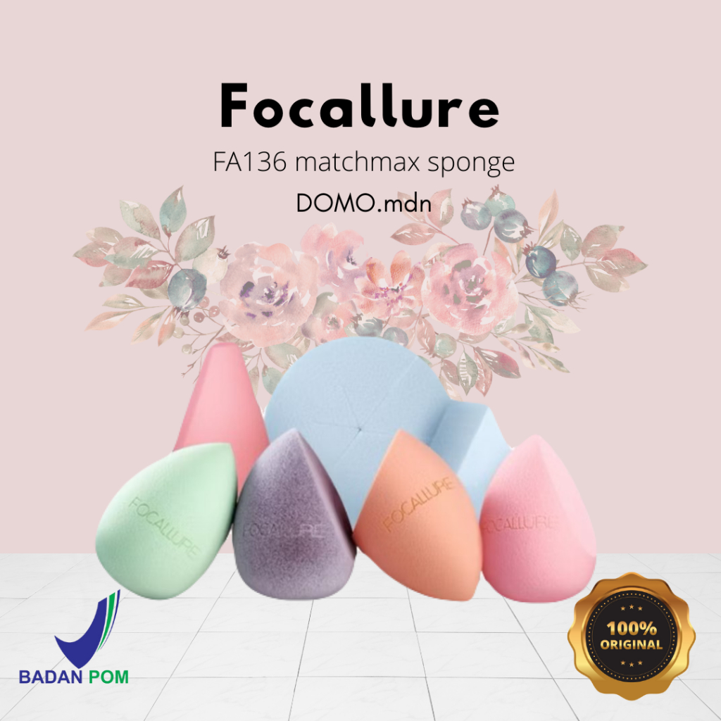 FOCALLURE SOFT SPONS MAKE UP SPONGE MAKEUP TOOLS FA136 MATCHMAX ALAT KOSMETIK FA136 1 2 3 4 5 6 7 8 