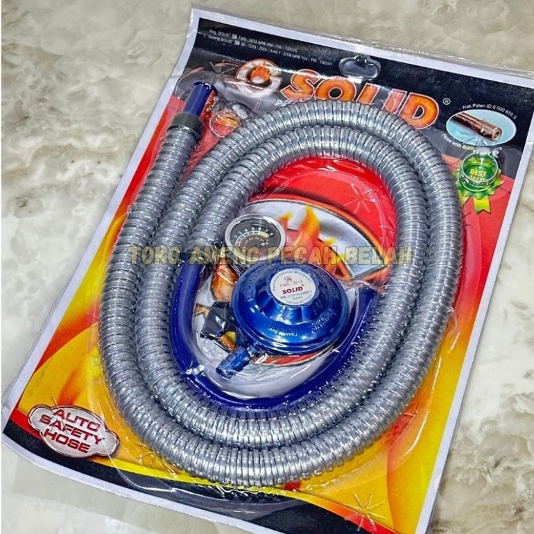 Solid Selang Gas dan Regulator Kompor Gas