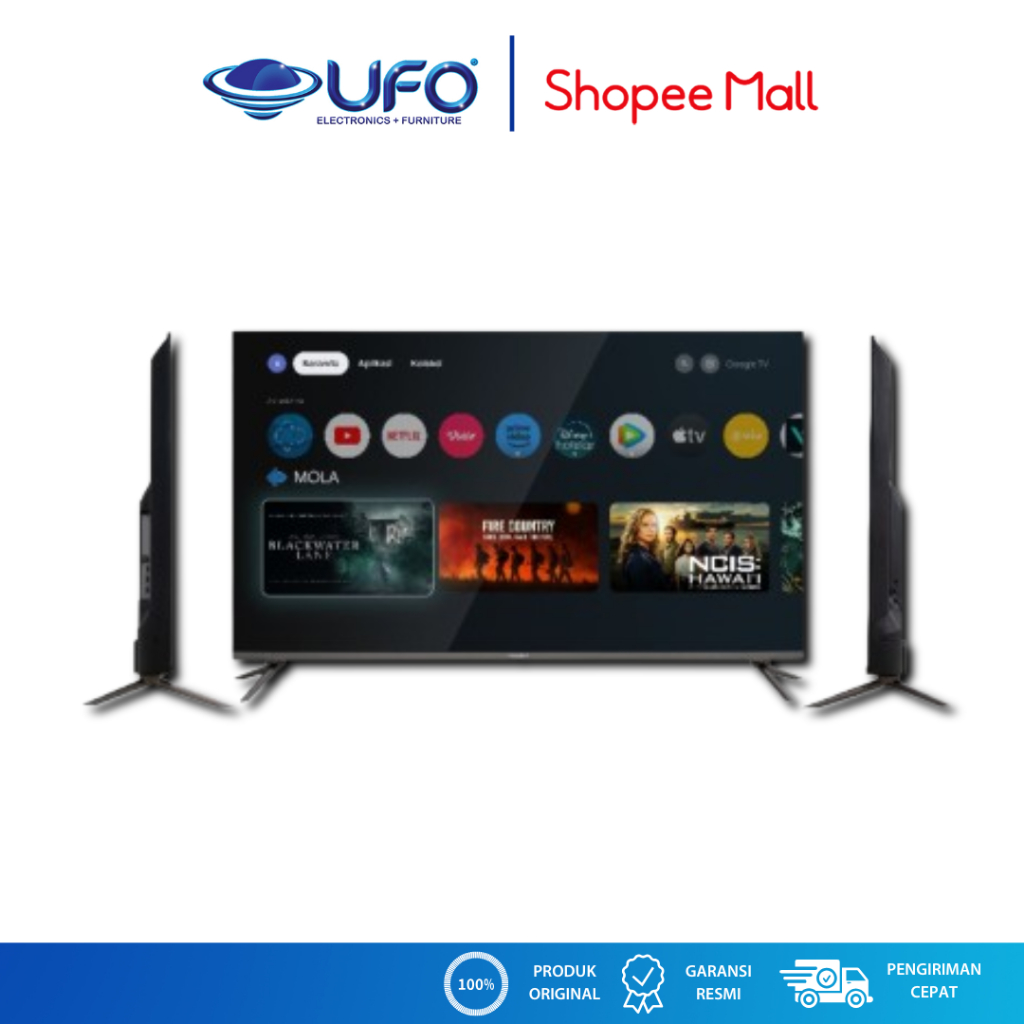 Polytron 50 Inch Smart Google EQLED TV 4K UHD PLD50QG9059