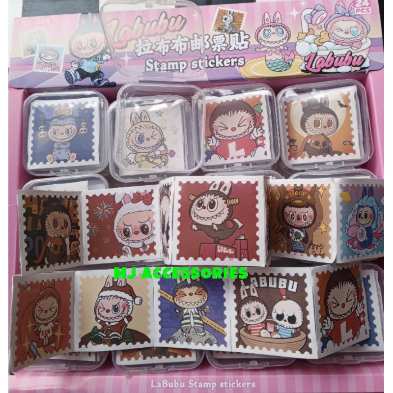 

Sticker Karakter Labubu Cover Box 1box isi 13pcs labubu import (4box)