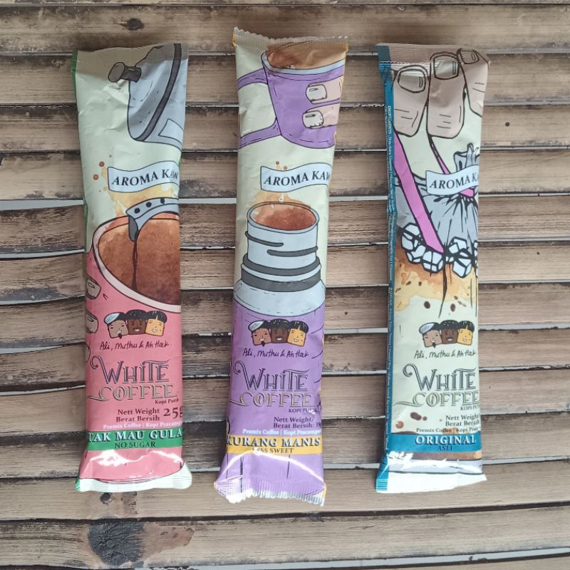 

ECERAN - ALI, MUTHU & AH HOCK WHITE COFFEE CLASSIC ORIGINAL / NO SUGAR / LESS SUGAR (1 SACHET)