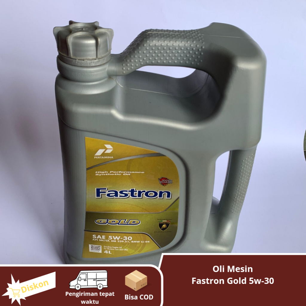 Oli FASTRON GOLD SAE 5w-30 Galon / 4 Liter 100% ASLI