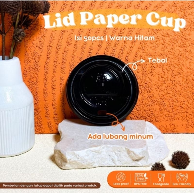 TUTUP PAPER CUP 12 OZ | LID PAPER CUP 12 OZ