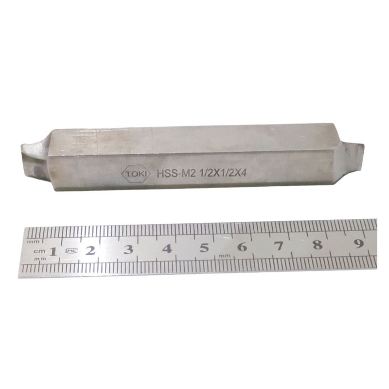 TOOL BITS HSS-M2 TOKI 1/2×1/2 . Pahat Bubut Kotak HSS TOKI 1/2x1/2 Panjang 90MM Second Like . Betel 