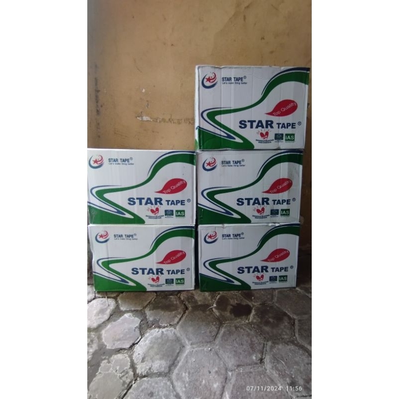 

Lakban bening 48mm x 100yard 1 dus isi 72roll