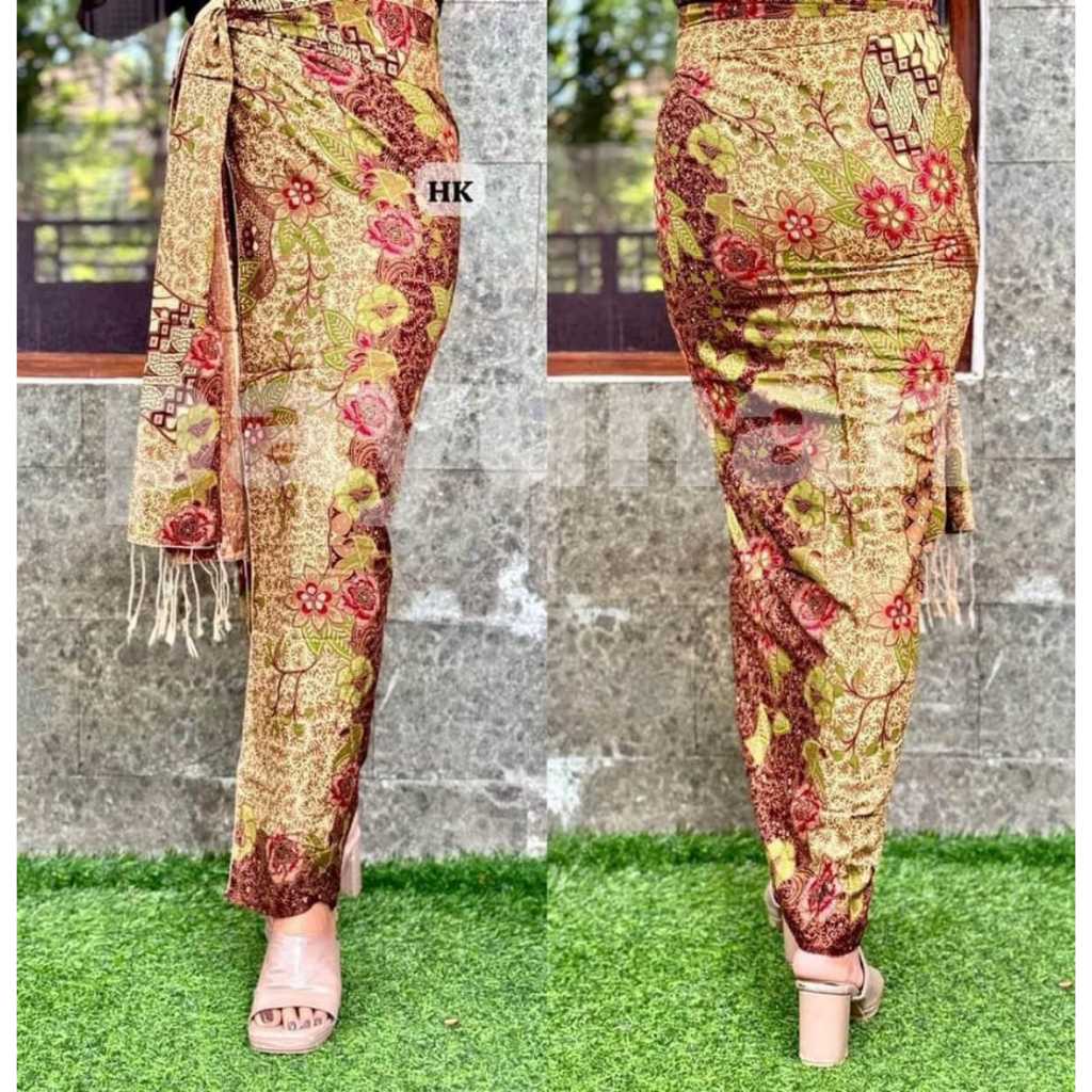 Kamen Sutra Paris ATBM Premium Motif Batik Set Slendang