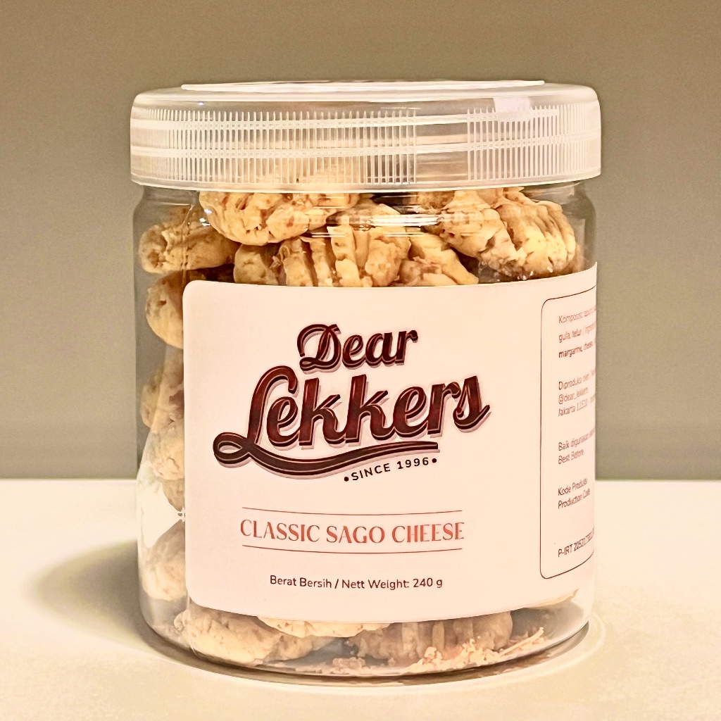 

Sagu Keju Klasik Kue Kering (Toples Jar 600 ml) - Dear Lekkers