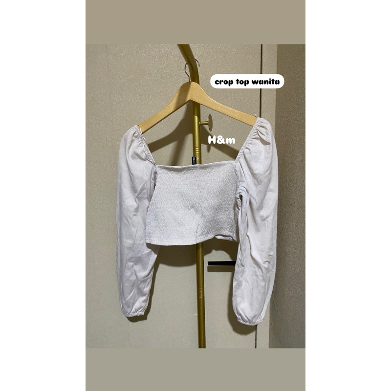 crop top wanita H&M